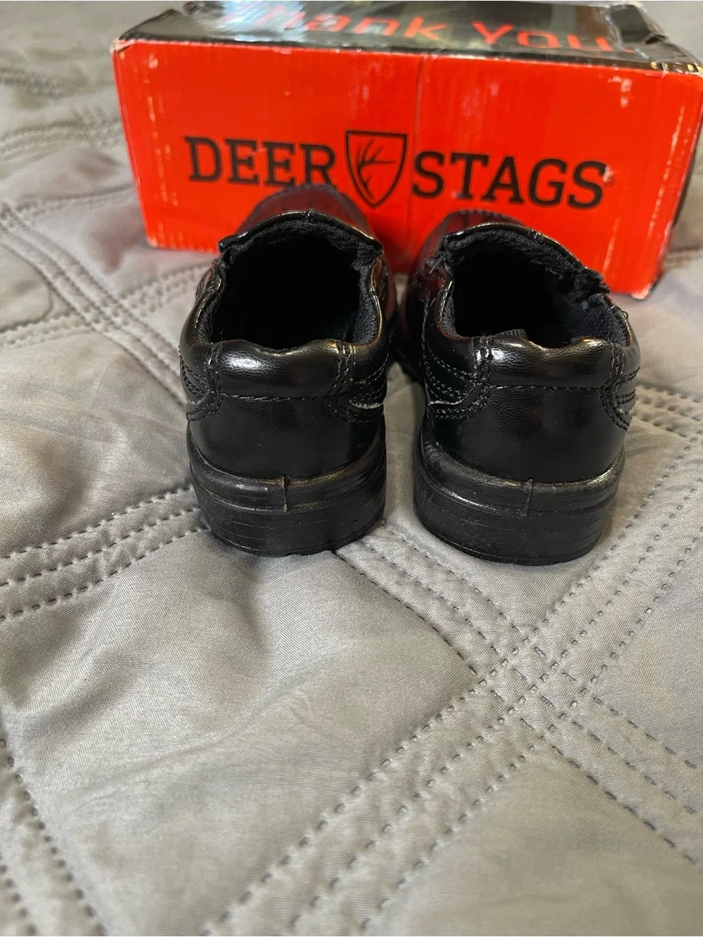 Deer Stags Boys' Wise Dress Comfort Slip-On Loafer Black / 5.5 Toddler / Medium